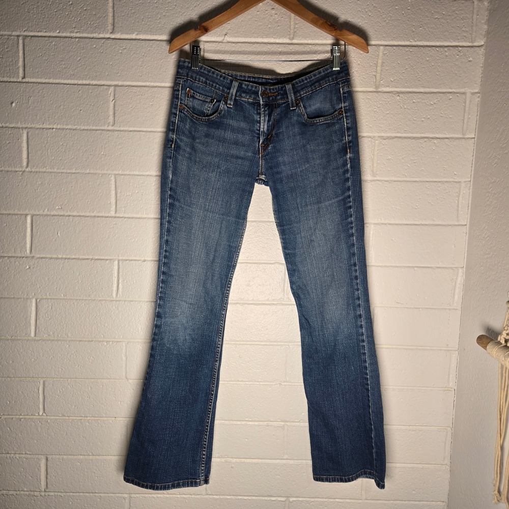 2008 Levi's 524‎ Too Superlow Rise Jeans 9 Blue Denim Bootcut Y2K Flare Western